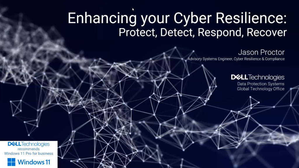 Enhancing your cyber resilience:protect, detect, respond, recover