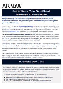 ArrowSphere Takes the Work Out of Complex Cloud Decisions.